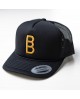 Czarna czapka z daszkiem z logo Babicz