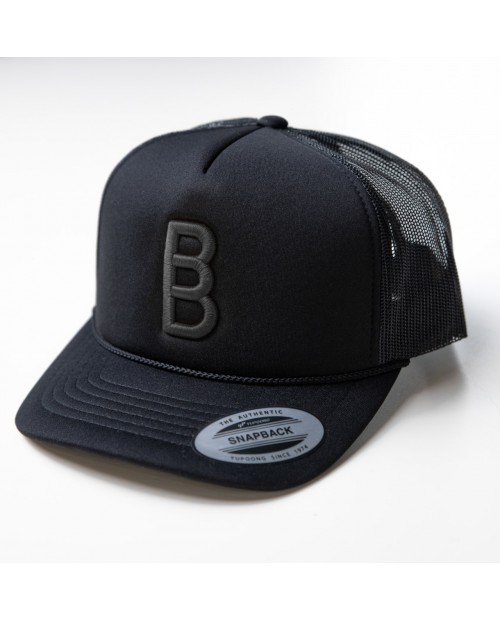 Czarna czapka z daszkiem z czarnym logo Babicz