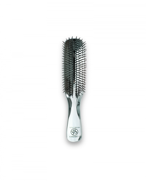Scalp Brush Plus - srebrna szczotka do włosów S-Heart-S